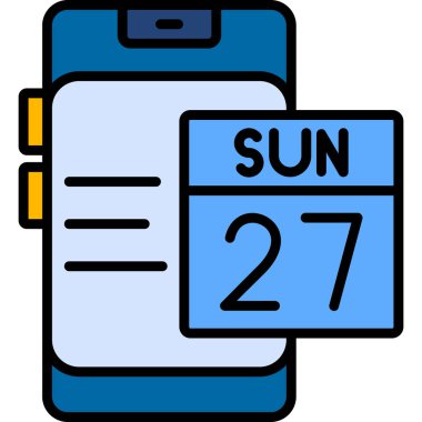 Takvim simgesi, vektör illüstrasyonu basit tasarım