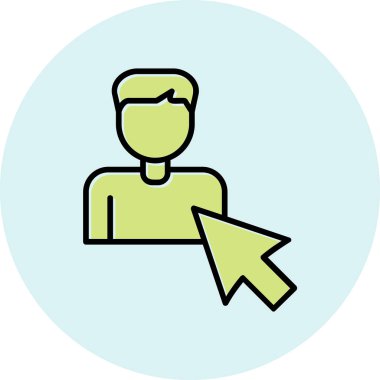 Seçili web simgesi vektör illüstrasyonu