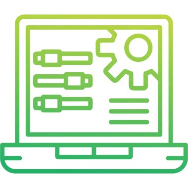 Teçhizat. Web simgesi basit illüstrasyon