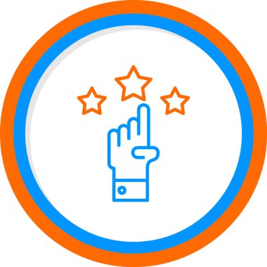 Saygınlık web simgesi, vektör illüstrasyonu