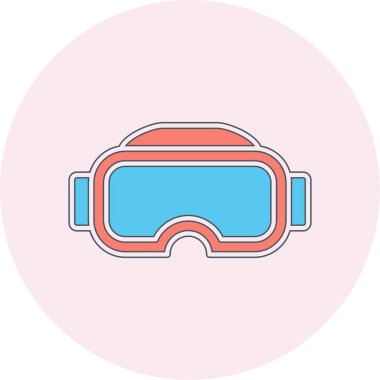 Gözlükler. Web simgesi basit illüstrasyon