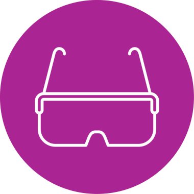 Gözlük. Web simgesi basit illüstrasyon 