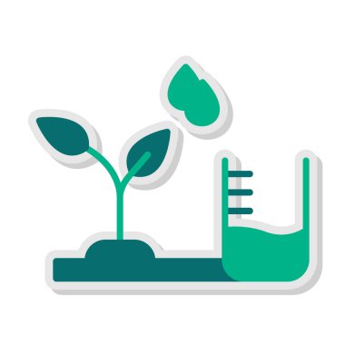 Su Seviyesi Web simgesi vektör çizimi