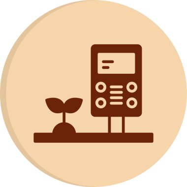 Termostat simgesi, vektör illüstrasyonu basit tasarım