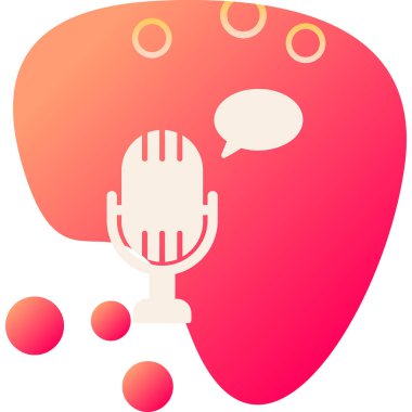 vector illustration of Voice message icon                        