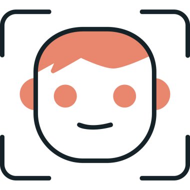 avatar erkek kullanıcı simgesi, yüz kimliği 