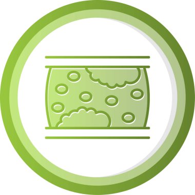 Ateroskleroz. Web simgesi vektör illüstrasyonu