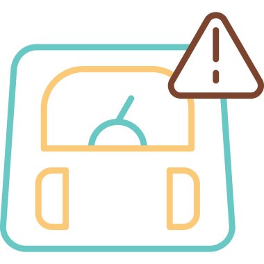 Obezite. Web simgesi basit tasarım   