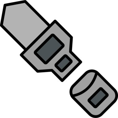 Özdenetim web simgesi, vektör illüstrasyonu