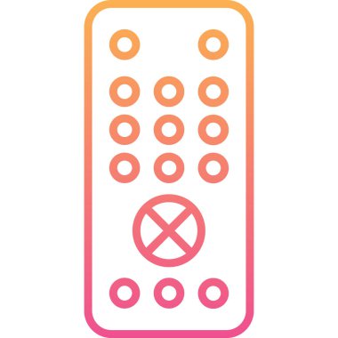 Uzaktan kumanda simge vektör çizim