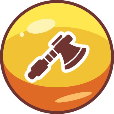 Balta ağ simgesi, vektör illüstrasyonu 