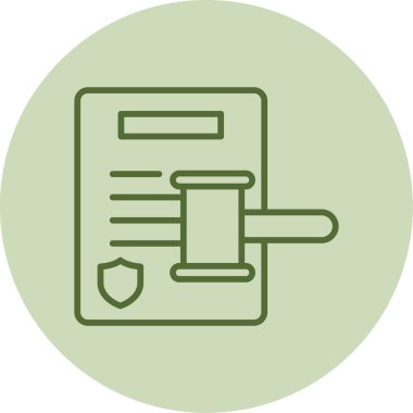 Adalet simgesi vektörünün çekici