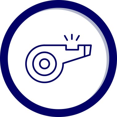 Web tasarımı için ıslık simgesi, vektör illüstrasyonu 