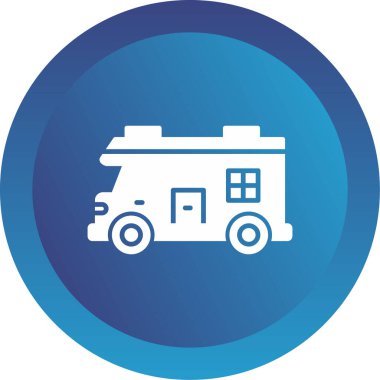 Eğlence aracı simgesi, vektör illüstrasyonu basit tasarım