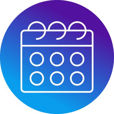 Takvim simgesi, vektör illüstrasyonu basit tasarım