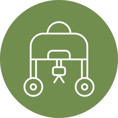 Yabani ot ağı simgesi, vektör illüstrasyonu