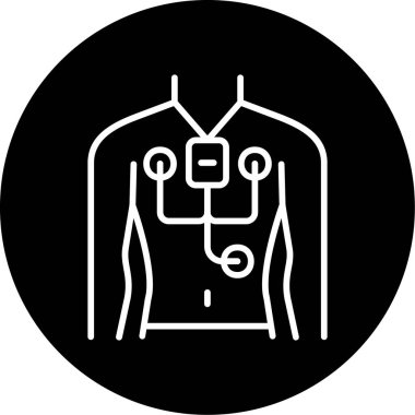 Telemetri web simgesi vektör illüstrasyonu