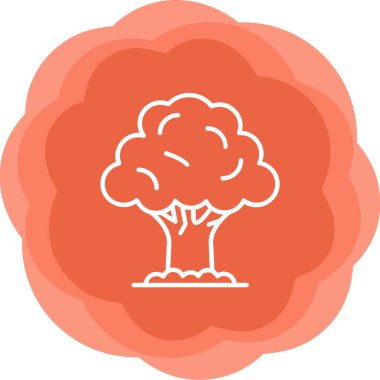 Ağaç. Web simgesi basit illüstrasyon 