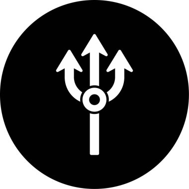 Mızrak. Web simgesi basit tasarım         