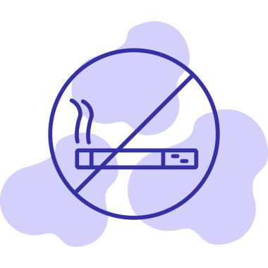 Sigara ikonu yok, yasak işaret