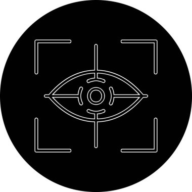 Göz. Web simgesi basit illüstrasyon