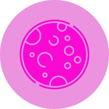 Dolunay simgesi, vektör illüstrasyonu