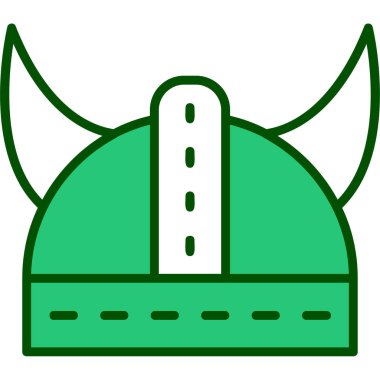 Kask simgesi vektör illüstrasyonu 