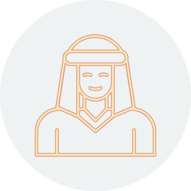 Bedevi web simgesi, vektör illüstrasyonu 