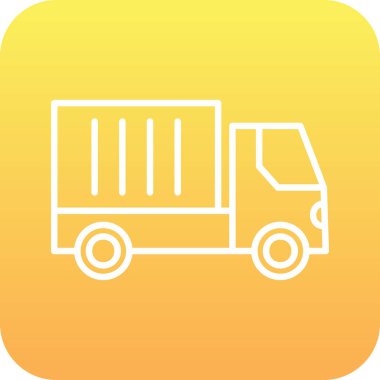 kamyon simgesi, vektör illüstrasyon tasarımı 