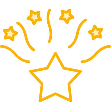 Yıldız web simge vektör çizim 