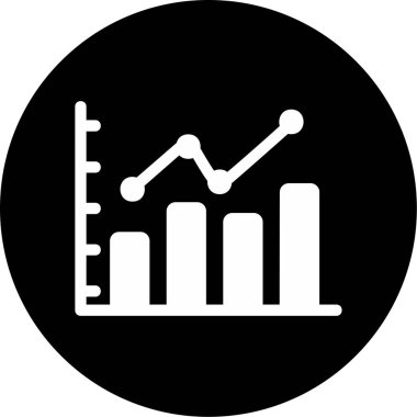 bar çizelgesi simgesi, vektör illüstrasyonu 