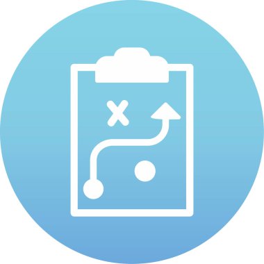 Strateji Simgesi Vektör illüstrasyonu 