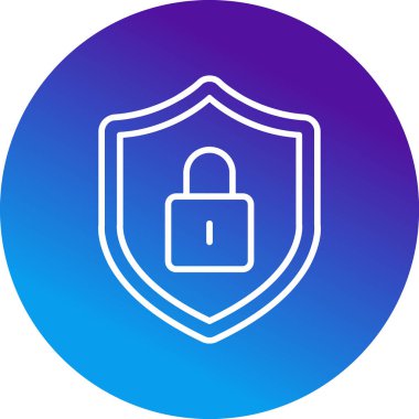 Güvenli simgenin vektör illüstrasyonu 