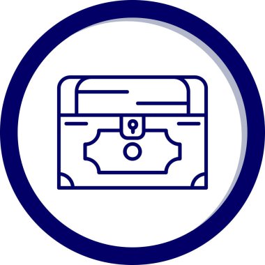 Göğüs simgesi, vektör illüstrasyonu basit tasarım