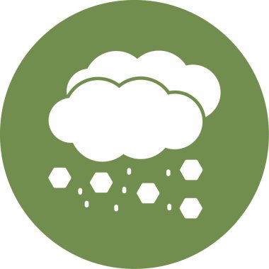 Hava durumu ikonu. Web için Hail vektör simgesinin basit illüstrasyonu          