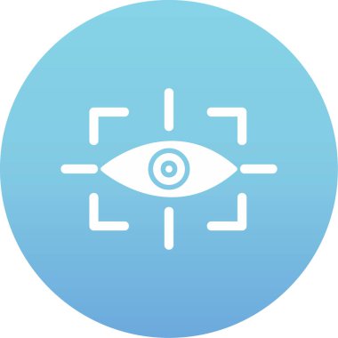 vizyon web simgesi, vektör illüstrasyonu 