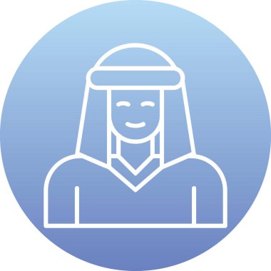 Bedevi web simgesi, vektör illüstrasyonu 