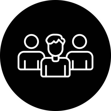 Takım. Web simgesi basit illüstrasyon 