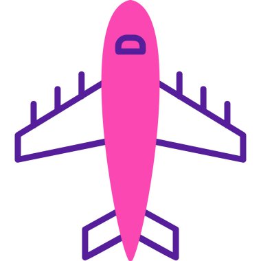 Uçak. Web simgesi basit illüstrasyon 