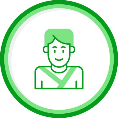 Adamım. Web simgesi basit illüstrasyon 