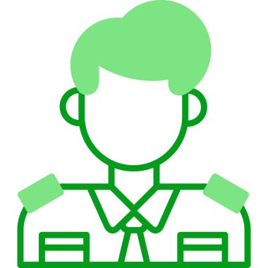  Gümrük Temsilcisi simgesi, vektör illüstrasyonu basit tasarım