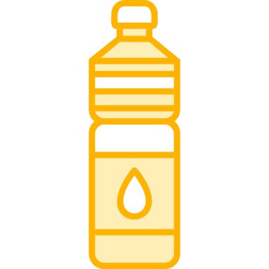 Su şişesi. Web simgesi basit illüstrasyon