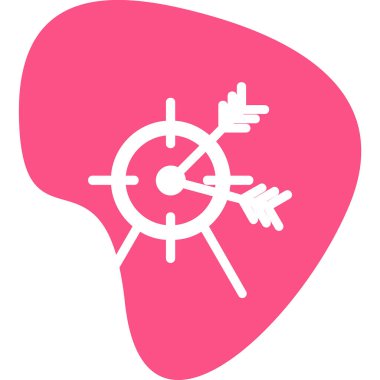 Oklu hedefin vektör illüstrasyonuName 