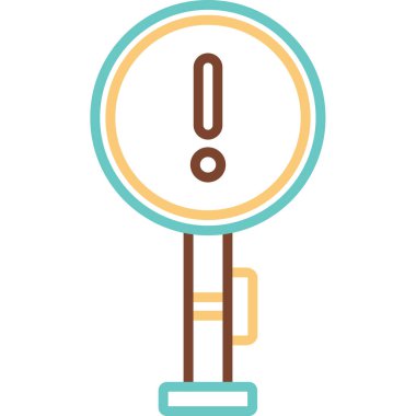 uyarı simgesi vektör illüstrasyonu