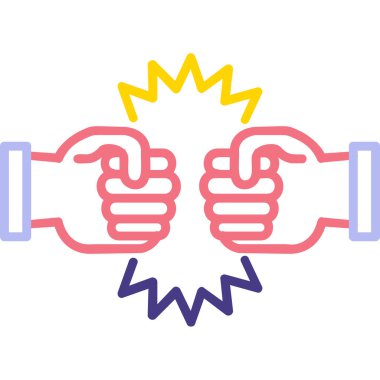 Mücadele Ağı simgesinin vektör illüstrasyonu