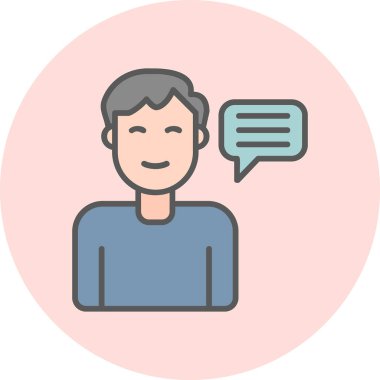 Tavsiye Ağı simgesi basit illüstrasyon