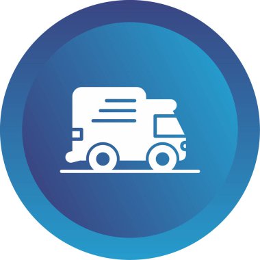 kamyon simgesi, vektör illüstrasyon tasarımı 