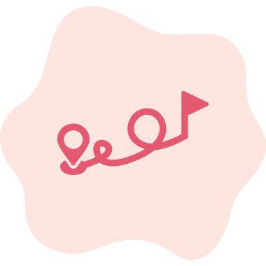 Hedef konsept, konum pin vektörü simgesi