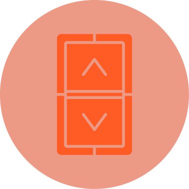 Düğme simgesi ögesinin vektör illüstrasyonu 