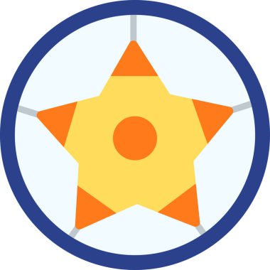 Futbol topu simgesi, vektör illüstrasyonu basit tasarım